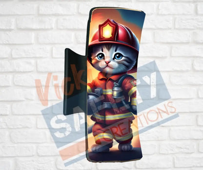 Hair Claw Clips-Kittens (asst. health & safety designs) Fire Fighter Kitten / 4’’-Large Hair Accessories