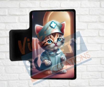 Hair Claw Clips-Kittens (asst. health & safety designs) Nurse Kitten / 2’’-Small Hair Accessories