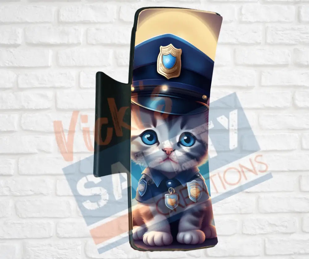 Hair Claw Clips-Kittens (asst. health & safety designs) Officer Kitten / 4’’-Large Hair Accessories