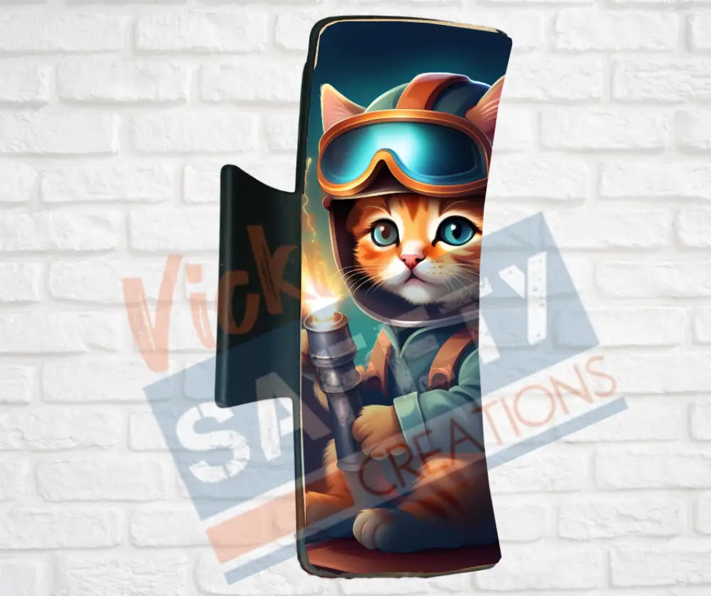 Hair Claw Clips-Kittens (asst. health & safety designs) Welder Kitten / 4’’-Large Hair Accessories