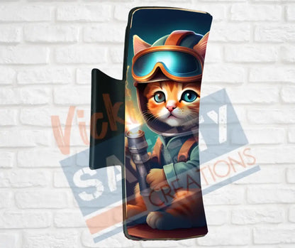 Hair Claw Clips-Kittens (asst. health & safety designs) Welder Kitten / 4’’-Large Hair Accessories