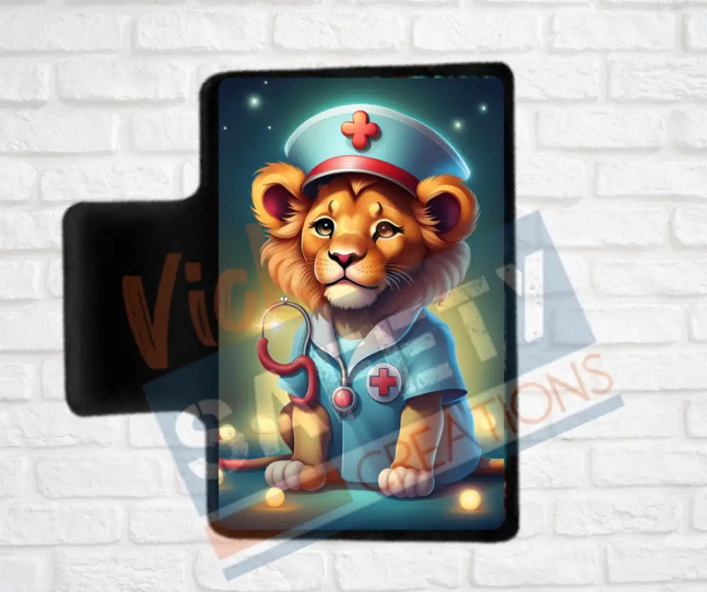 Hair Claw Clips-Lion (asst. health & safety designs) Nurse Lion / 2’’-Small Hair Accessories