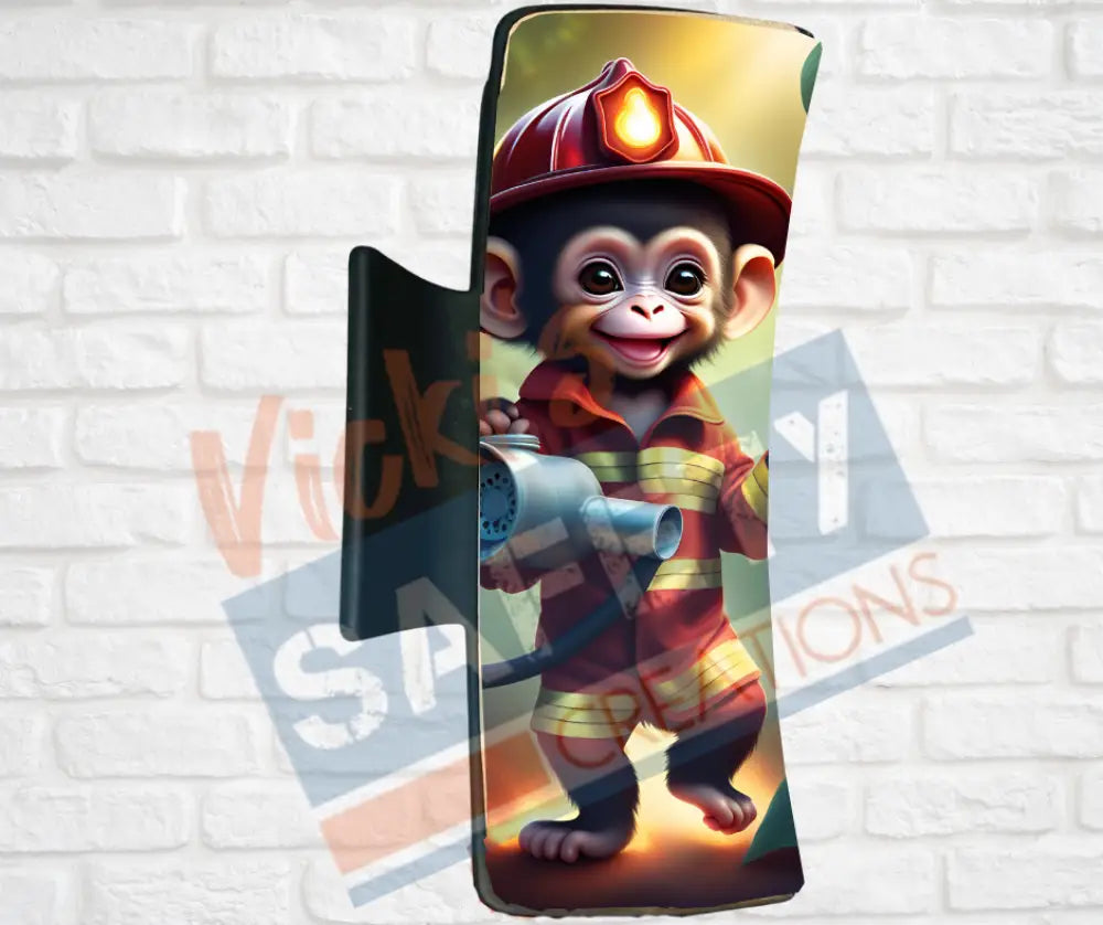Hair Claw Clips-Monkey (asst. health & safety designs) Fire Fighter Monkey / 4’’-Large Hair Accessories