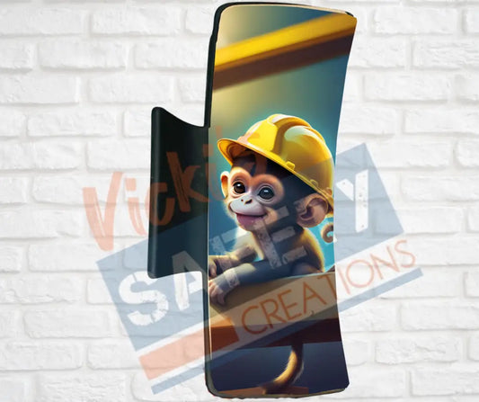 Hair Claw Clips-Monkey (asst. health & safety designs) Hard hat Monkey / 4’’-Large Hair Accessories