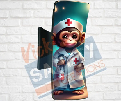 Hair Claw Clips-Monkey (asst. health & safety designs) Nurse Monkey / 4’’-Large Hair Accessories