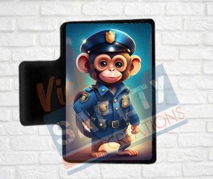 Hair Claw Clips-Monkey (asst. health & safety designs) Officer Monkey / 2’’-Small Hair Accessories