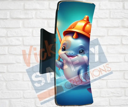 Hair Claw Clips-Narwhal (asst. health & safety designs) Hard hat Narwhal / 4’’-Large Hair Accessories