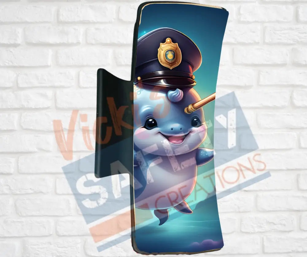 Hair Claw Clips-Narwhal (asst. health & safety designs) Officer Narwhal / 4’’-Large Hair Accessories