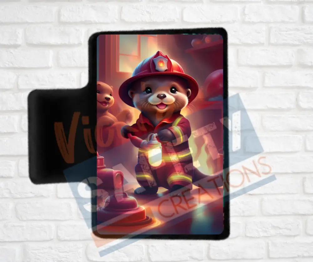 Hair Claw Clips-Otter (asst. health & safety designs) Fire Fighter Otter / 2’’-Small Hair Accessories