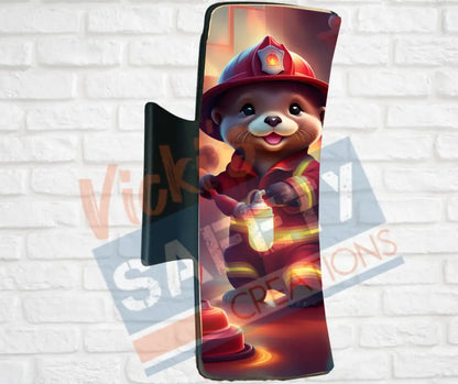 Hair Claw Clips-Otter (asst. health & safety designs) Fire Fighter Otter / 4’’-Large Hair Accessories