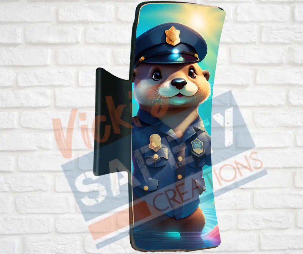 Hair Claw Clips-Otter (asst. health & safety designs) Officer Otter / 4’’-Large Hair Accessories