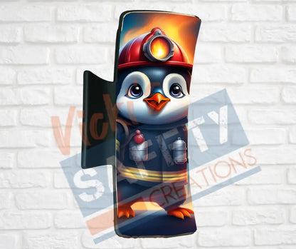 Hair Claw Clips-Penguins (asst. health & safety designs) Fire Fighter Penguin / 4’’-Large Hair Accessories