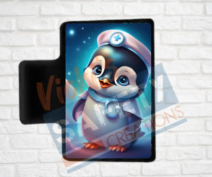 Hair Claw Clips-Penguins (asst. health & safety designs) Nurse Penguin / 2’’-Small Hair Accessories