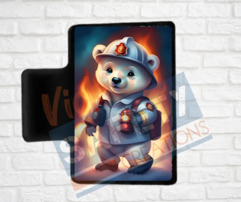 Hair Claw Clips-Polar Bear (asst. health & safety designs) Fire Fighter Polar Bear / 2’’-Small Hair Accessories