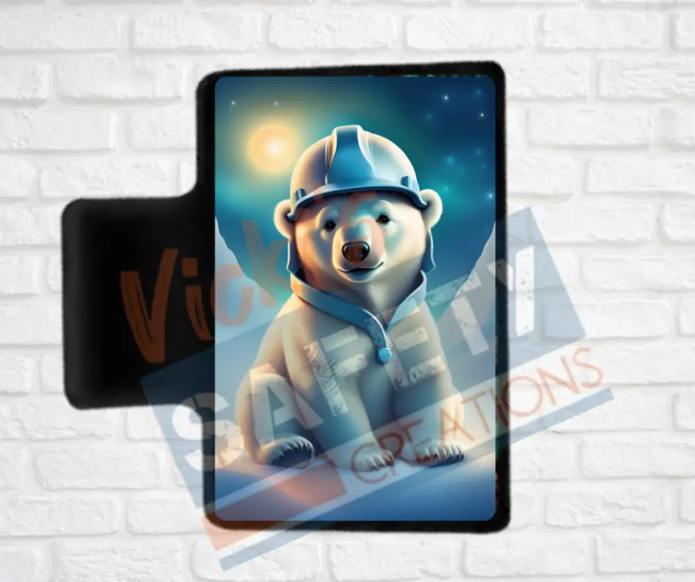 Hair Claw Clips-Polar Bear (asst. health & safety designs) Hard hat Polar Bear / 2’’-Small Hair Accessories