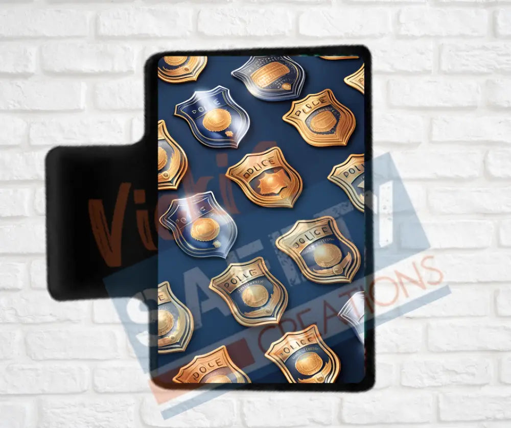 Hair Claw Clips-Police Gear (asst designs) Police Badge Pattern / 2’’-Small Hair Accessories