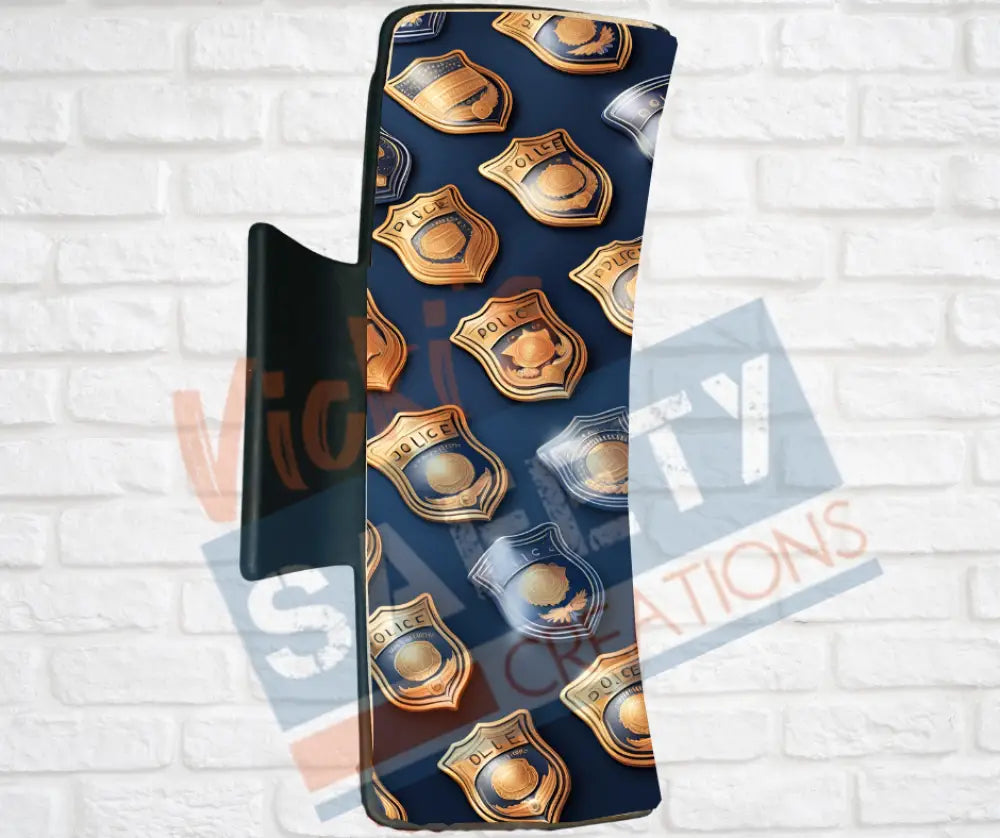 Hair Claw Clips-Police Gear (asst designs) Police Badge Pattern / 4’’-Large Hair Accessories