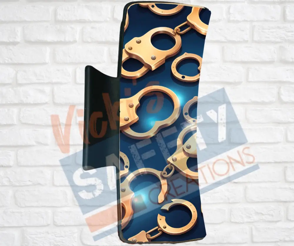 Hair Claw Clips-Police Gear (asst designs) Handcuff Pattern / 4’’-Large Hair Accessories