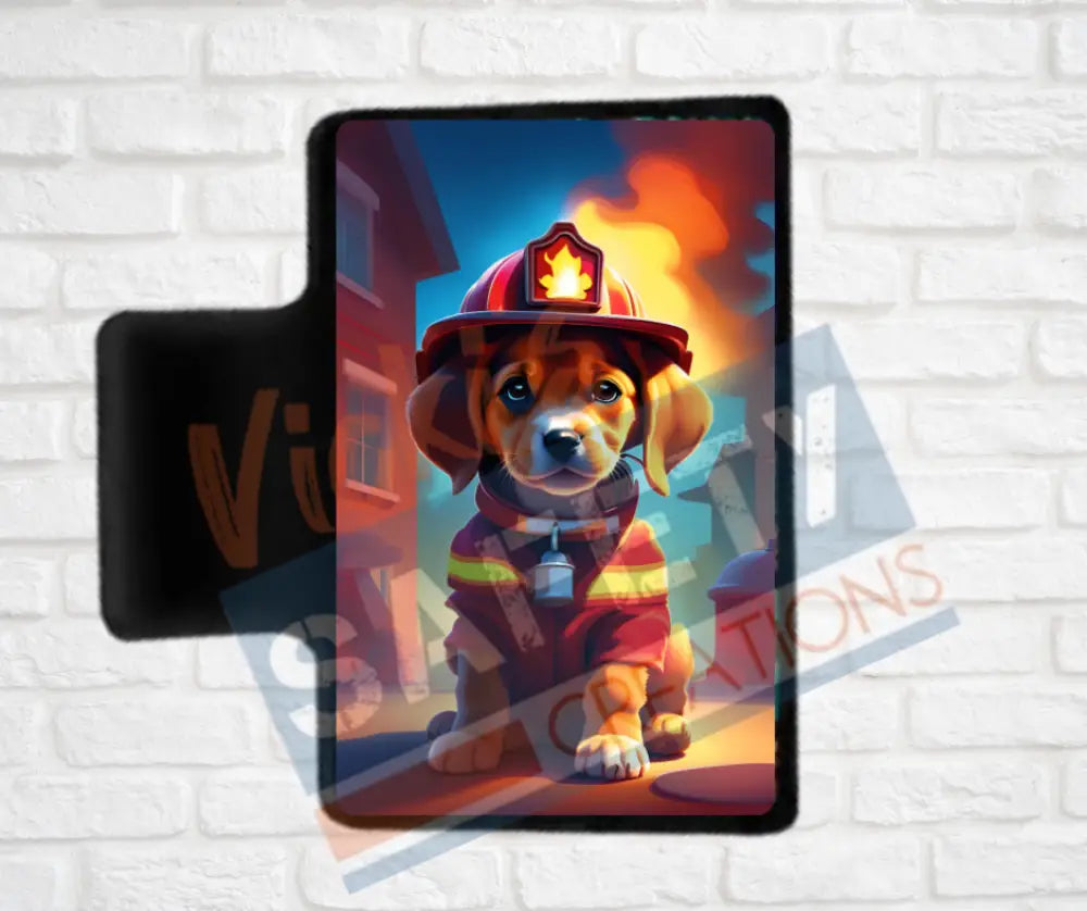 Hair Claw Clips-Puppy (asst. health & safety designs) Fire Fighter Puppy / 2’’-Small Hair Accessories