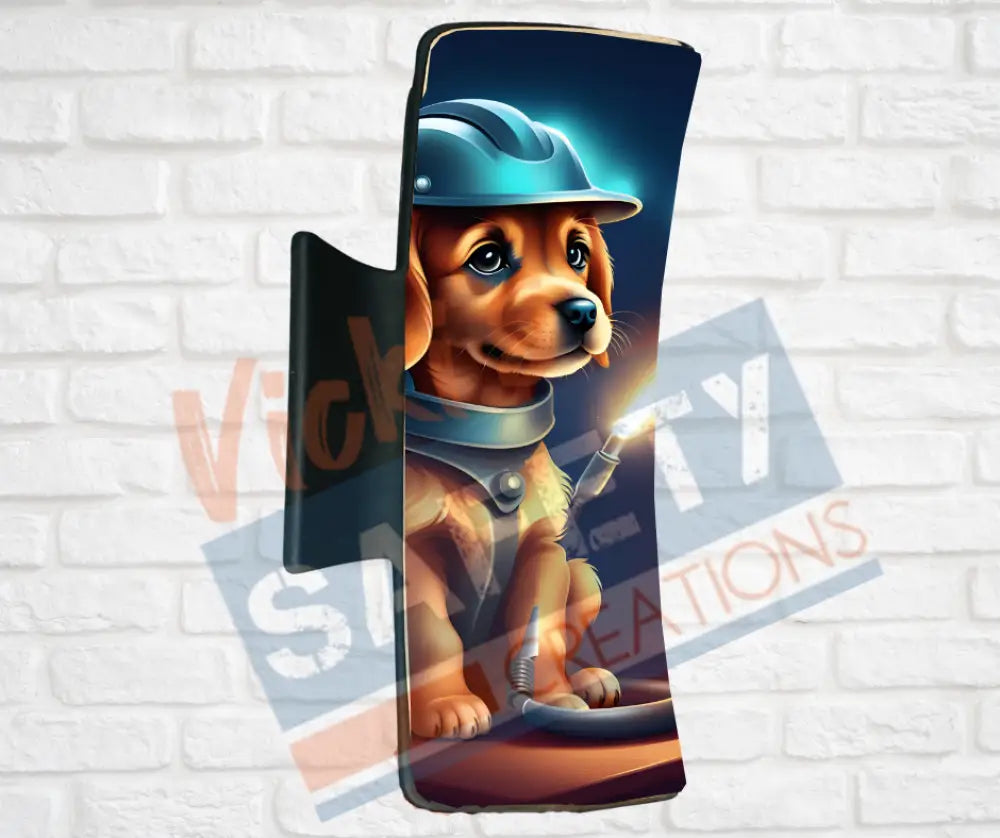 Hair Claw Clips-Puppy (asst. health & safety designs) Welder Puppy / 4’’-Large Hair Accessories