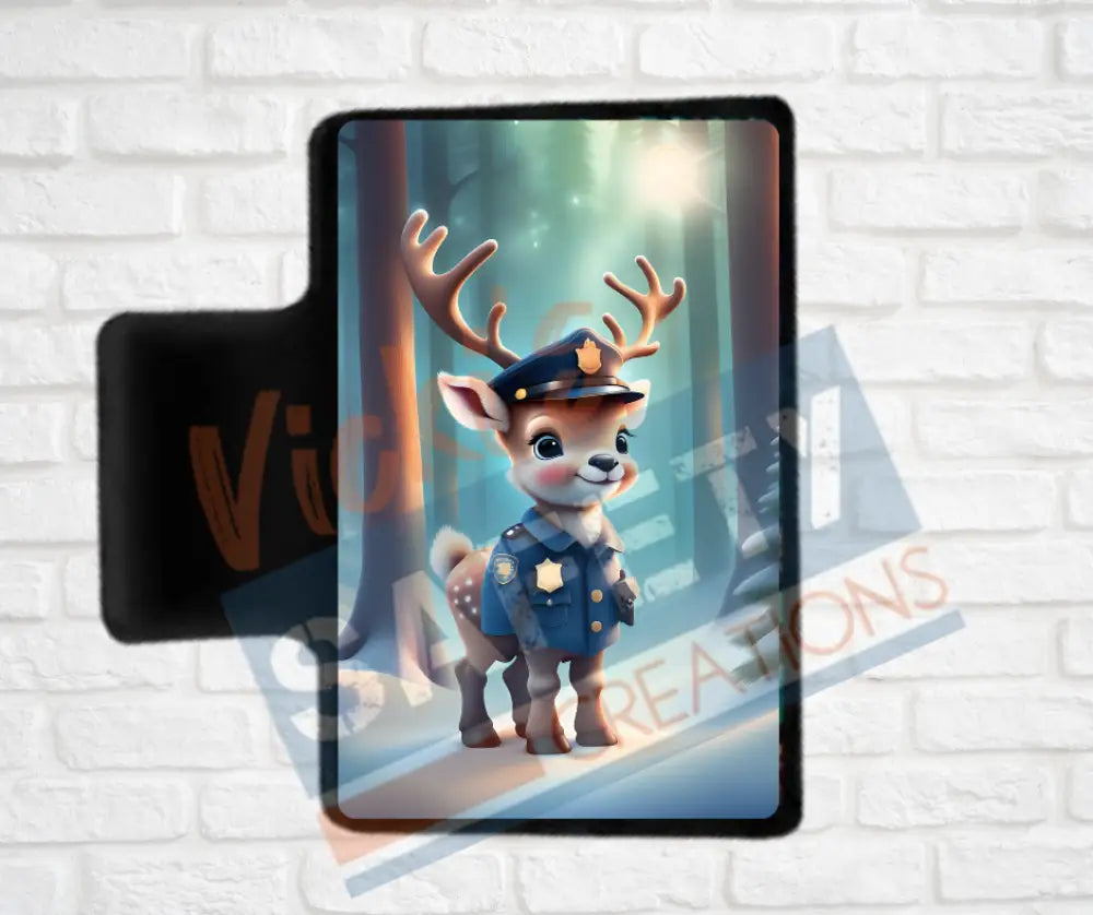 Hair Claw Clips-Reindeer (asst. health & safety designs) Officer Reindeer / 2’’-Small Hair Accessories