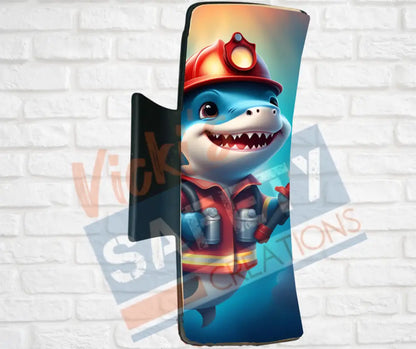 Hair Claw Clips-Shark (asst. health & safety designs) Fire Fighter Shark / 4’’-Large Hair Accessories