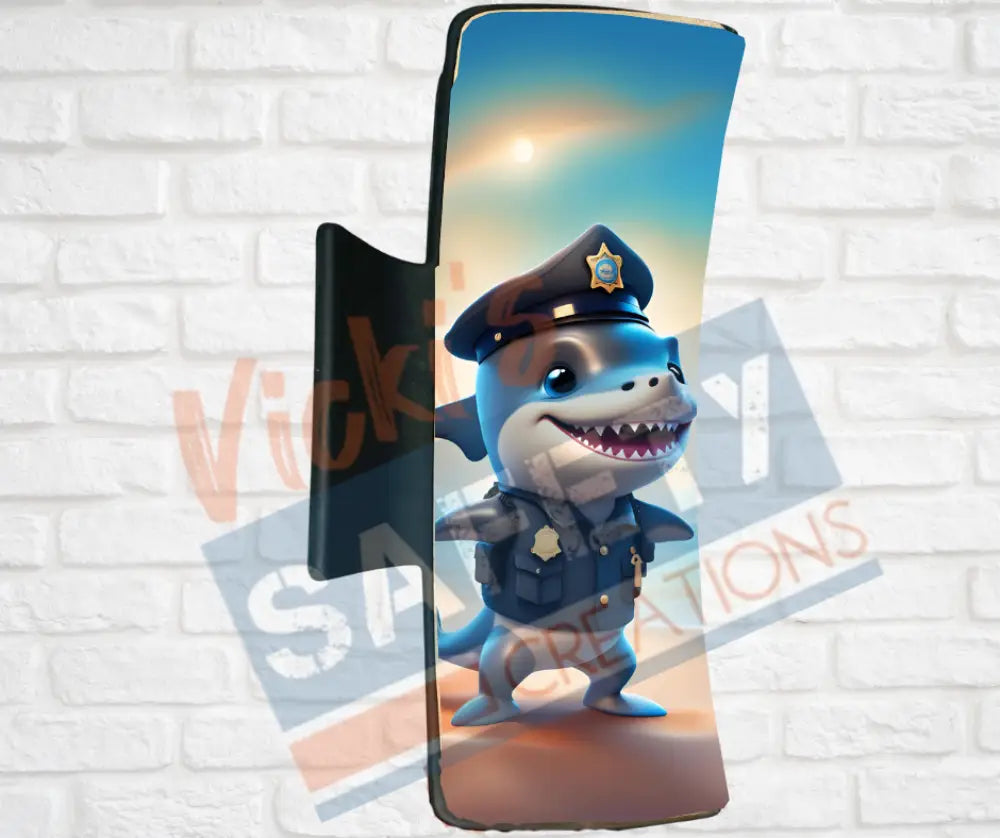 Hair Claw Clips-Shark (asst. health & safety designs) Officer Shark / 4’’-Large Hair Accessories