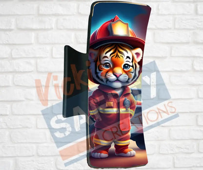 Hair Claw Clips-Tiger (asst. health & safety designs) Fire Fighter Tiger / 4’’-Large Hair Accessories