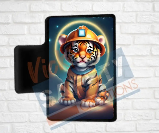 Hair Claw Clips-Tiger (asst. health & safety designs) Hard hat Tiger / 2’’-Small Hair Accessories