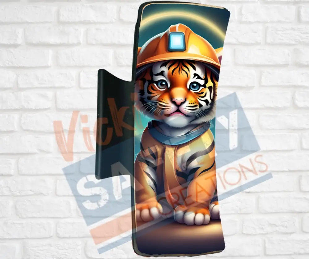 Hair Claw Clips-Tiger (asst. health & safety designs) Hard hat Tiger / 4’’-Large Hair Accessories