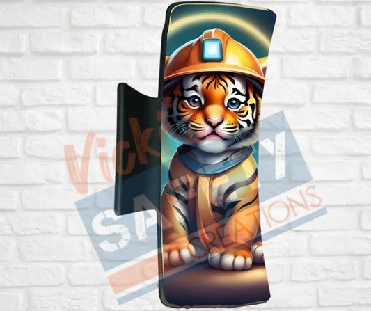 Hair Claw Clips-Tiger (asst. health & safety designs) Hard hat Tiger / 4’’-Large Hair Accessories