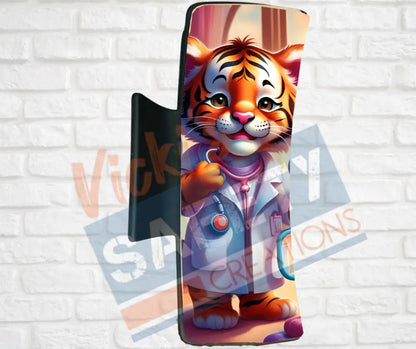 Hair Claw Clips-Tiger (asst. health & safety designs) Nurse Tiger / 4’’-Large Hair Accessories