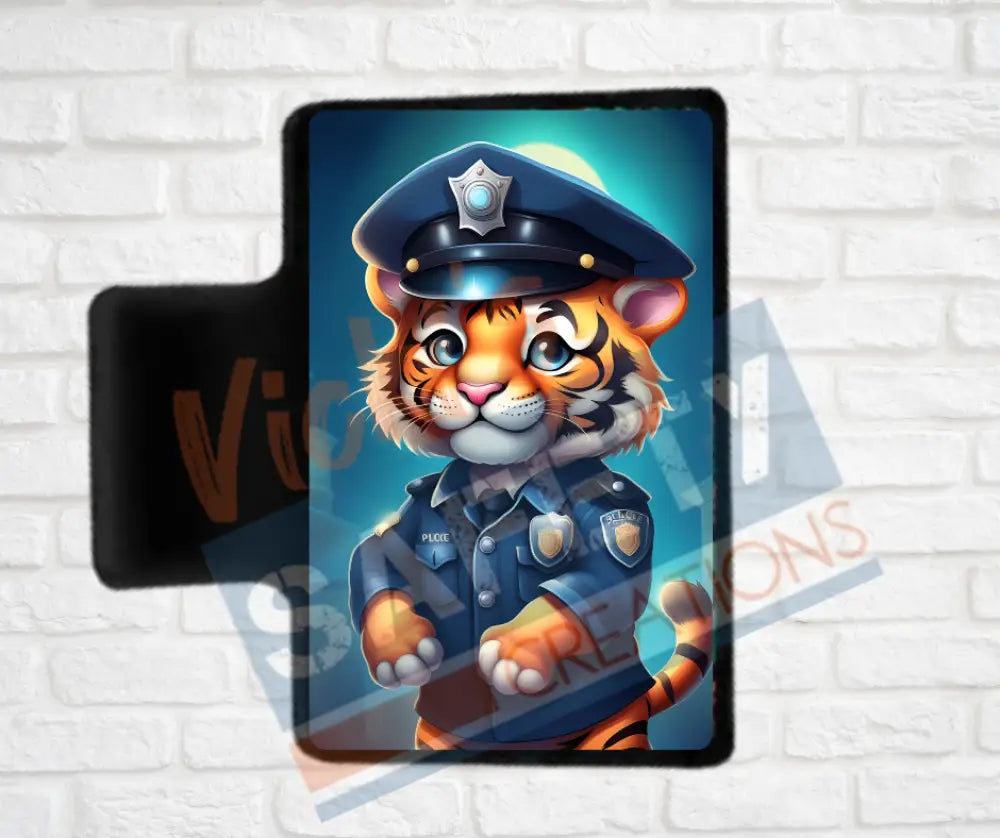 Hair Claw Clips-Tiger (asst. health & safety designs) Officer Tiger / 2’’-Small Hair Accessories