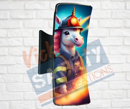 Hair Claw Clips-Unicorn (asst. health & safety designs) Fire Fighter Unicorn / 4’’-Large Hair Accessories