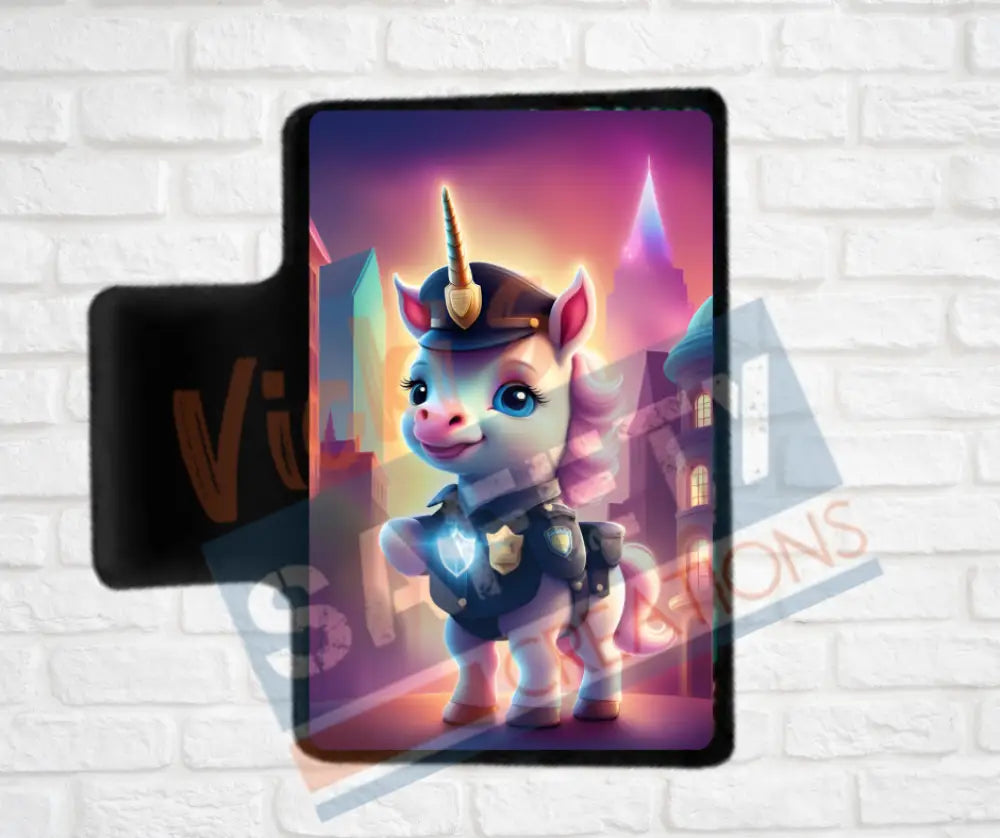 Hair Claw Clips-Unicorn (asst. health & safety designs) Officer Unicorn / 2’’-Small Hair Accessories