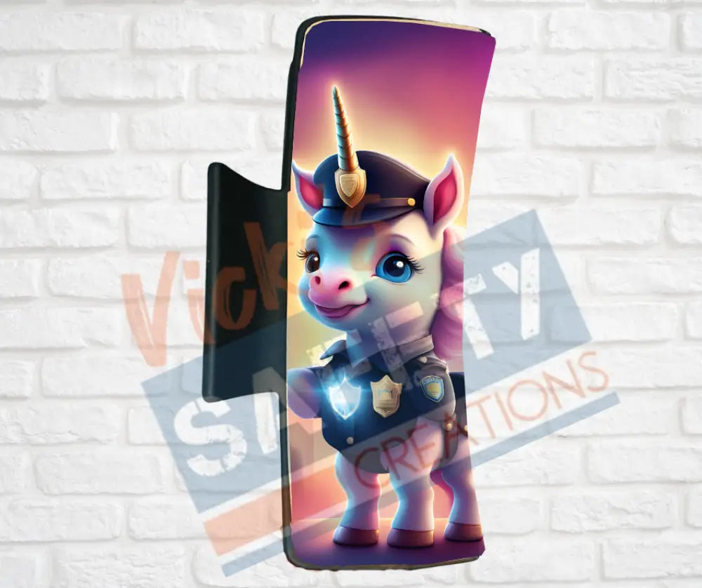 Hair Claw Clips-Unicorn (asst. health & safety designs) Officer Unicorn / 4’’-Large Hair Accessories