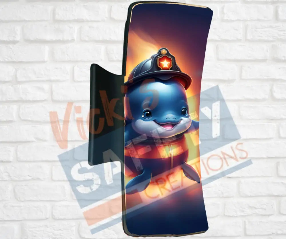 Hair Claw Clips-Whale (asst. health & safety designs) Fire Fighter Whale / 4’’-Large Hair Accessories