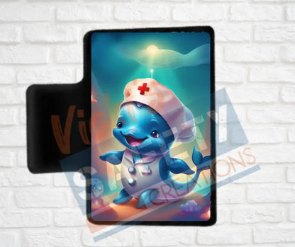 Hair Claw Clips-Whale (asst. health & safety designs) Nurse Whale / 2’’-Small Hair Accessories