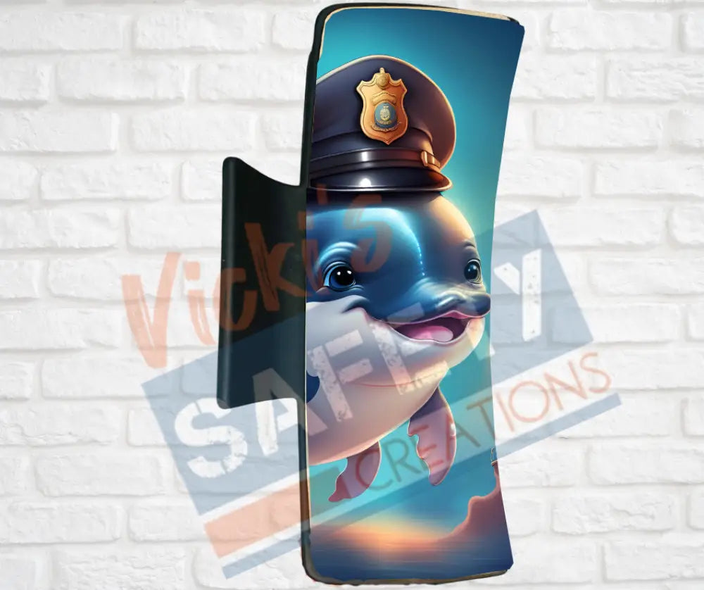 Hair Claw Clips-Whale (asst. health & safety designs) Officer Whale / 4’’-Large Hair Accessories