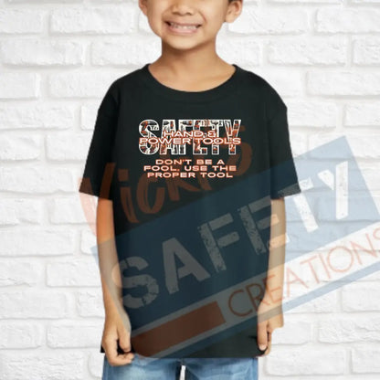 Hand & Power Tools Safety (Adult Youth Toddler Infant Sizes) T-shirt/Onesie / TODDLER-2T Adult Clothing