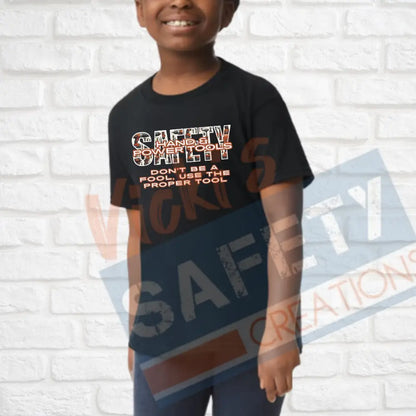 Hand & Power Tools Safety (Adult Youth Toddler Infant Sizes) T-shirt/Onesie / YOUTH-XSmall Adult Clothing