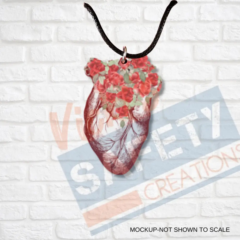 Heart of Roses Necklace Necklace