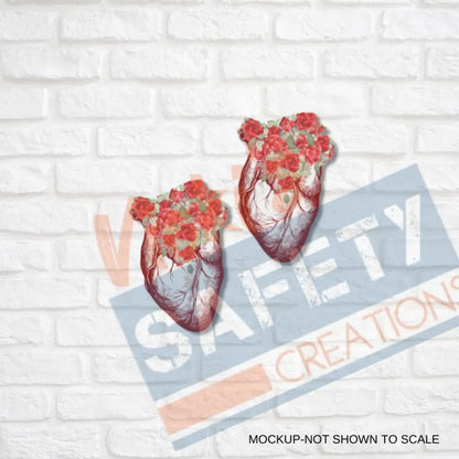 Heart of Roses Stud Earrings Earrings