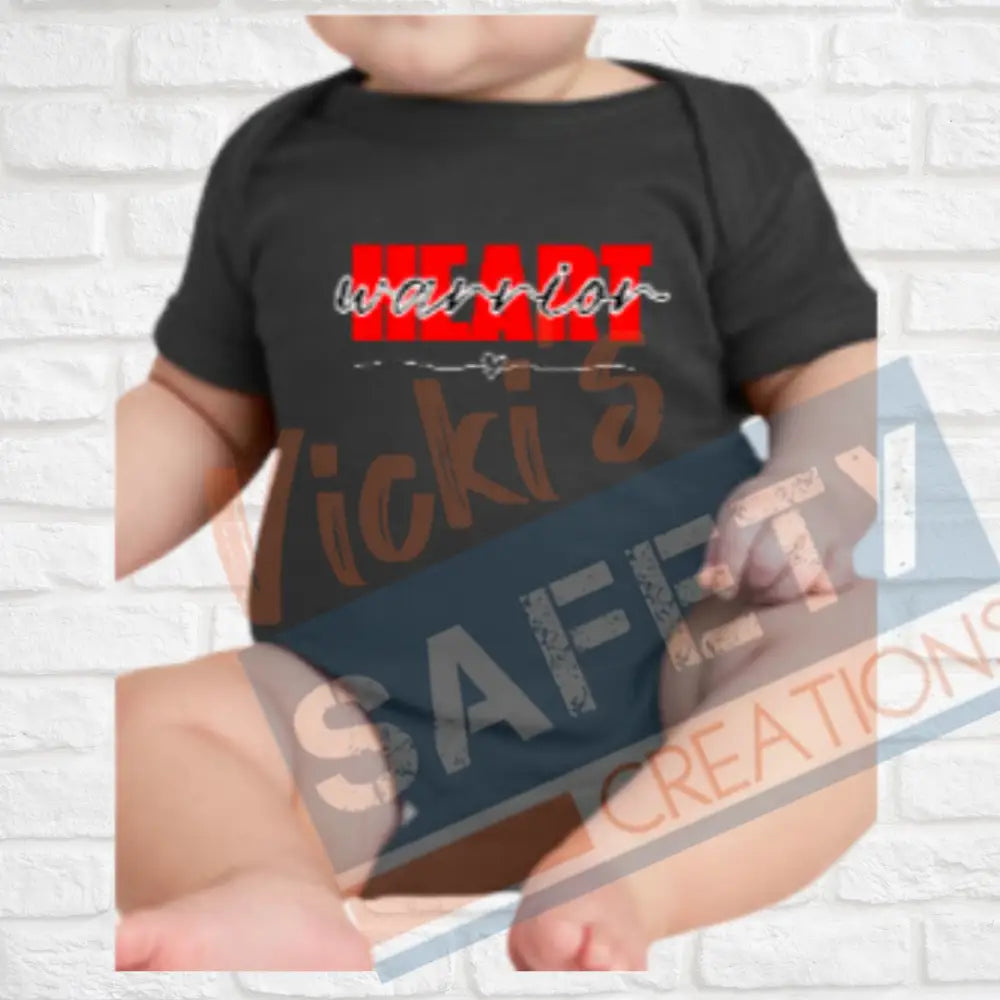 Heart Warrior Tops (Adult Youth Toddler Infant Sizes) T-shirt/Onesie / INFANT-Newborn Adult Clothing