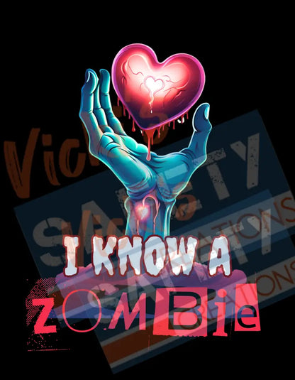 I am/I know a Zombie Tops (Adult Youth Toddler Infant Sizes) Adult Clothing