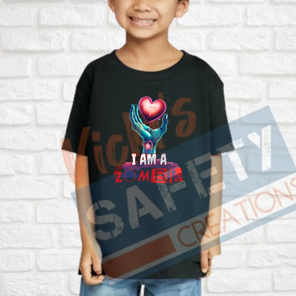 I am/I know a Zombie Tops (Adult Youth Toddler Infant Sizes) I AM A ZOMBIE / T-shirt/Onesie / TODDLER-2T Adult Clothing