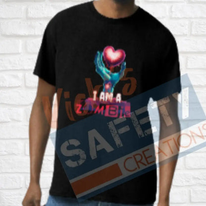 I am/I know a Zombie Tops (Adult Youth Toddler Infant Sizes) I AM A ZOMBIE / T-shirt/Onesie / ADULT-Small Adult Clothing