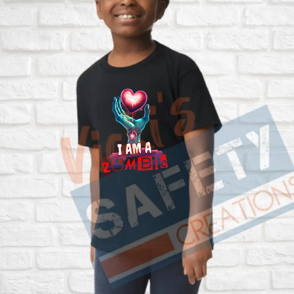 I am/I know a Zombie Tops (Adult Youth Toddler Infant Sizes) I AM A ZOMBIE / T-shirt/Onesie / YOUTH-XSmall Adult