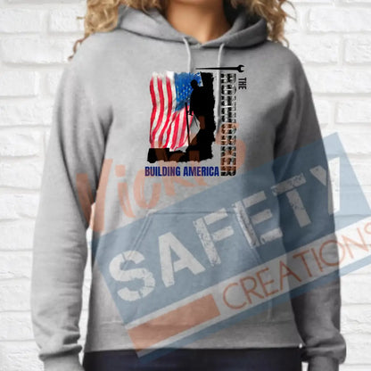 Ironworker Building American (Adult Youth Toddler Infant Sizes) Hoodie / ADULT-Small Adult Clothing
