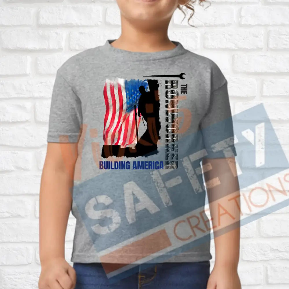 Ironworker Building American (Adult Youth Toddler Infant Sizes) T-shirt/Onesie / TODDLER-2T Adult Clothing
